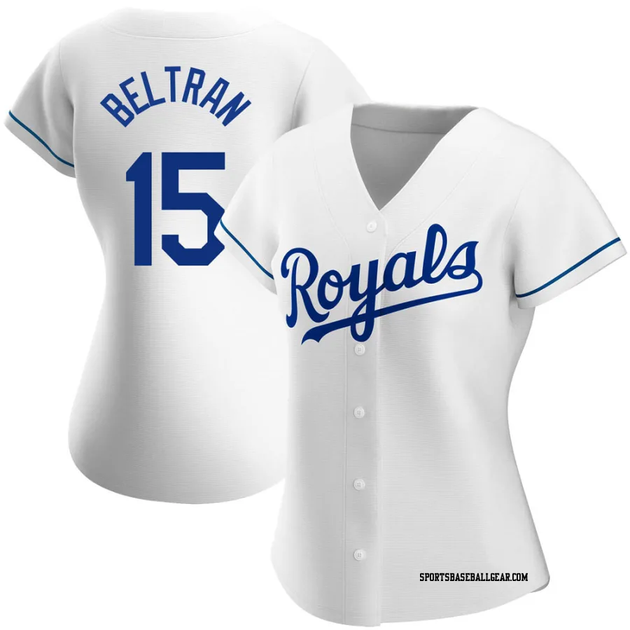 Carlos Beltran Women's Kansas City Royals White Authentic Home Jersey