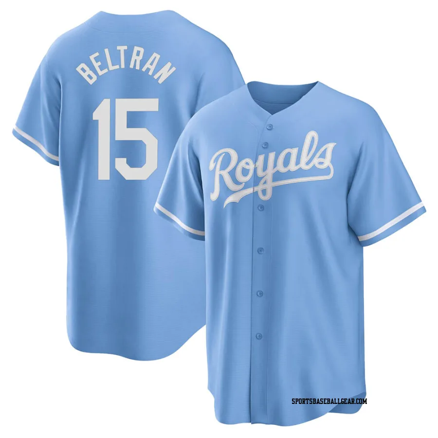 Carlos Beltran Youth Kansas City Royals Light Blue Replica 2022 Alternate Jersey