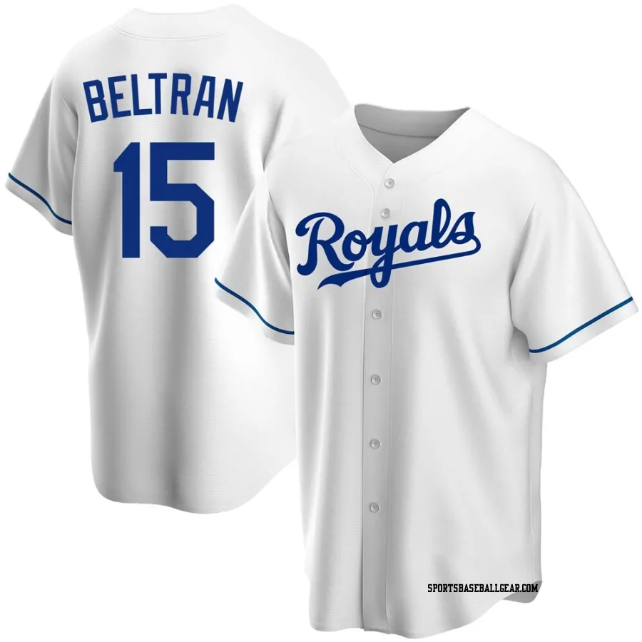 Carlos Beltran Youth Kansas City Royals White Replica Home Jersey