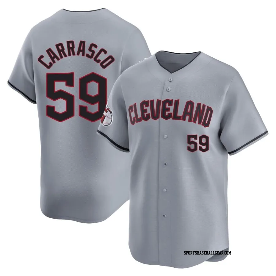 Carlos Carrasco Men's Cleveland Guardians Gray Limited Road Jersey