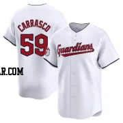 Carlos Carrasco Men's Cleveland Guardians White Limited Home Jersey