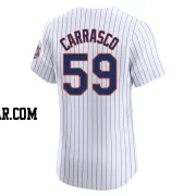 Carlos Carrasco Men's New York Mets White Elite Home Jersey