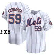 Carlos Carrasco Men's New York Mets White Limited Home Jersey