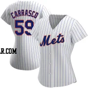 Carlos Carrasco Women's New York Mets White Authentic Home Jersey