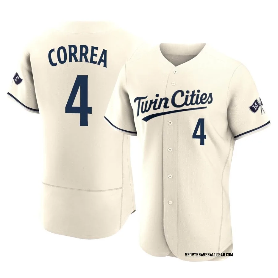 Carlos Correa Men's Minnesota Twins Cream Authentic Alternate 2023 Jersey