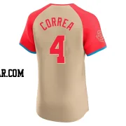 Carlos Correa Men's Minnesota Twins Cream Elite American League 2024 All-Star Game Jersey