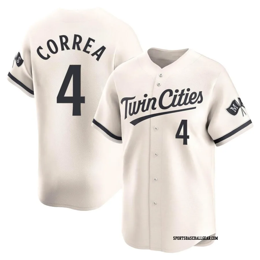 Carlos Correa Men's Minnesota Twins Cream Limited Alternate Jersey