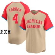 Carlos Correa Men's Minnesota Twins Cream Limited American League 2024 All-Star Game Jersey