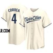 Carlos Correa Men's Minnesota Twins Cream Replica Alternate Jersey