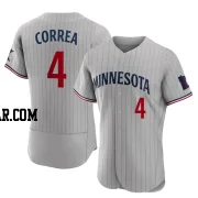 Carlos Correa Men's Minnesota Twins Gray Authentic Road Jersey