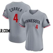 Carlos Correa Men's Minnesota Twins Gray Elite Road Jersey