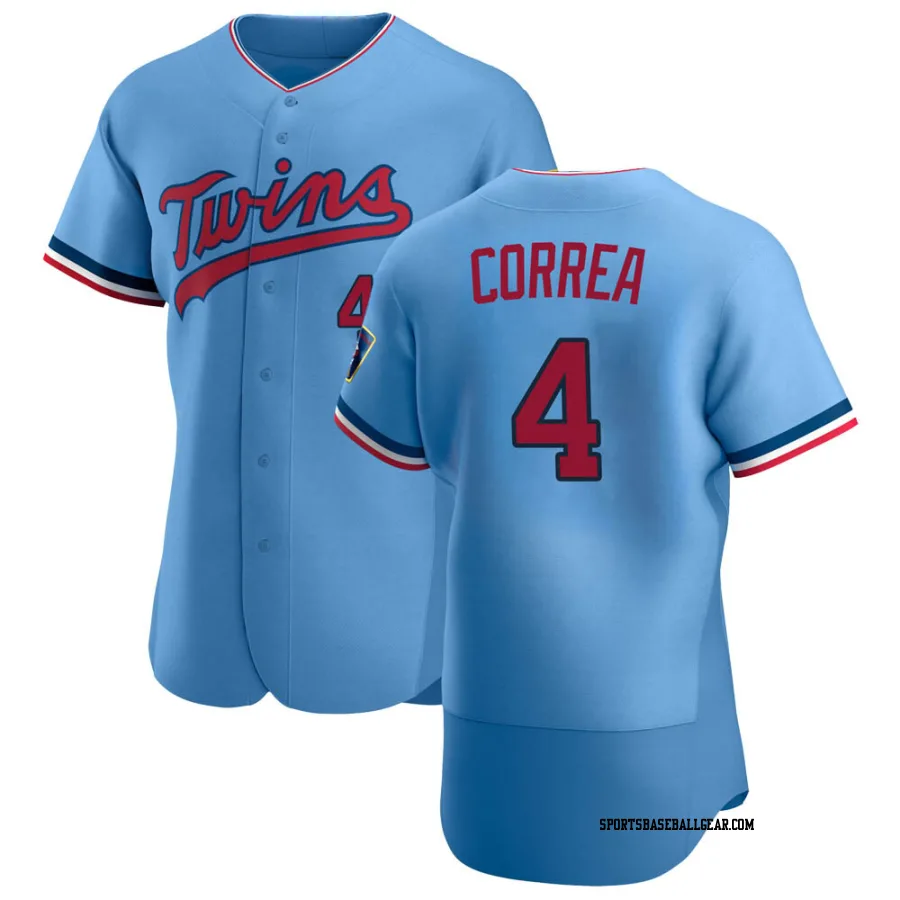 Carlos Correa Men's Minnesota Twins Light Blue Authentic Alternate Jersey