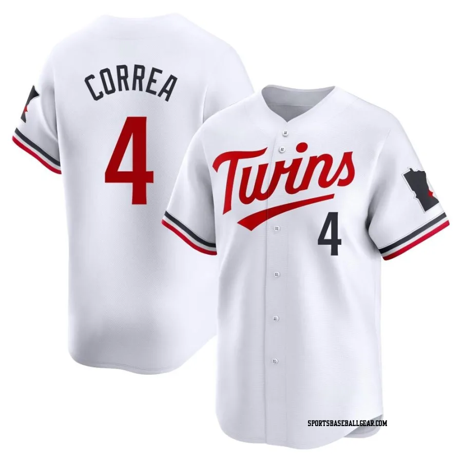 Carlos Correa Men's Minnesota Twins White Limited Home Jersey