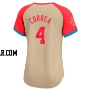 Carlos Correa Women's Minnesota Twins Cream Limited American League 2024 All-Star Game Jersey