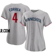 Carlos Correa Women's Minnesota Twins Gray Authentic Road Jersey