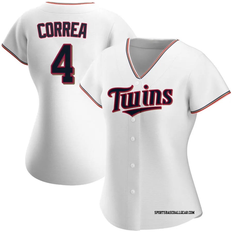 Carlos Correa Women's Minnesota Twins White Authentic Home Jersey