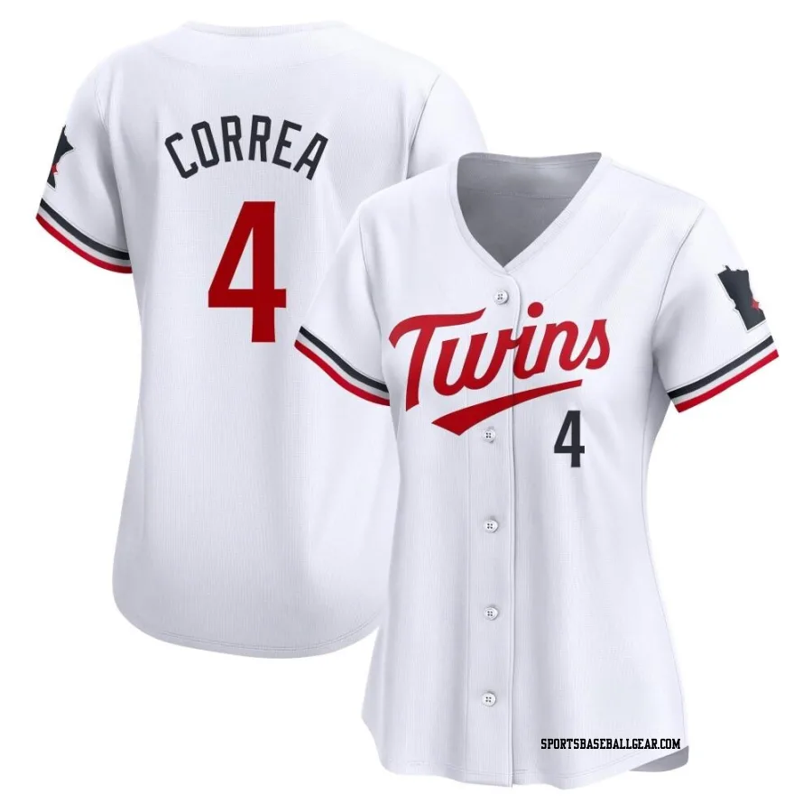 Carlos Correa Women's Minnesota Twins White Limited Home Jersey