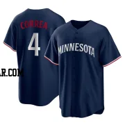 Carlos Correa Youth Minnesota Twins Navy Replica Alternate Jersey