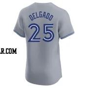 Carlos Delgado Men's Toronto Blue Jays Gray Elite Road Jersey