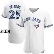 Carlos Delgado Men's Toronto Blue Jays White Authentic Home Jersey