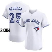 Carlos Delgado Men's Toronto Blue Jays White Elite Home Jersey