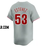 Carlos Estevez Men's Philadelphia Phillies Gray Limited Away Jersey