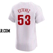 Carlos Estevez Men's Philadelphia Phillies White Elite Home Jersey