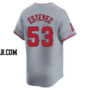 Carlos Estevez Youth Los Angeles Angels Gray Limited Away Jersey