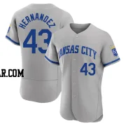 Carlos Hernandez Men's Kansas City Royals Gray Authentic 2022 Road Jersey