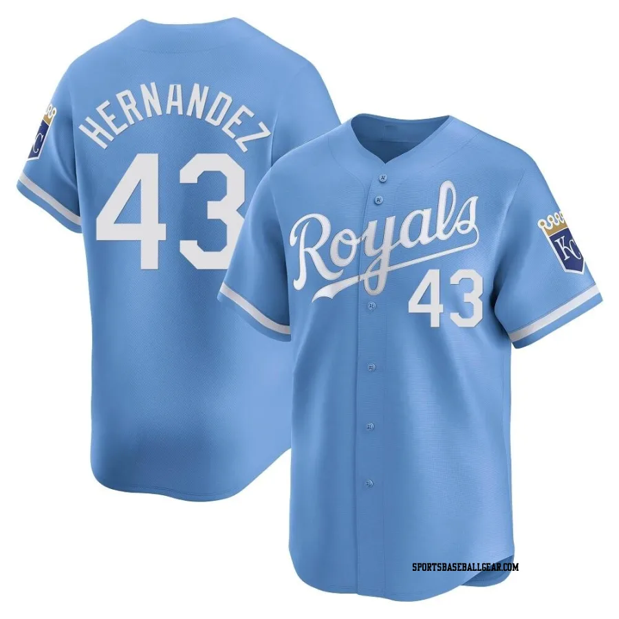 Carlos Hernandez Men's Kansas City Royals Light Blue Limited Alternate Jersey