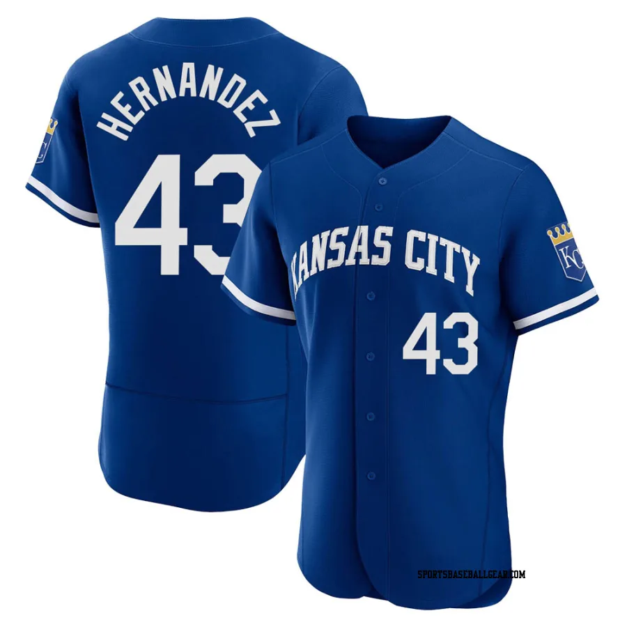 Carlos Hernandez Men's Kansas City Royals Royal Authentic 2022 Alternate Jersey