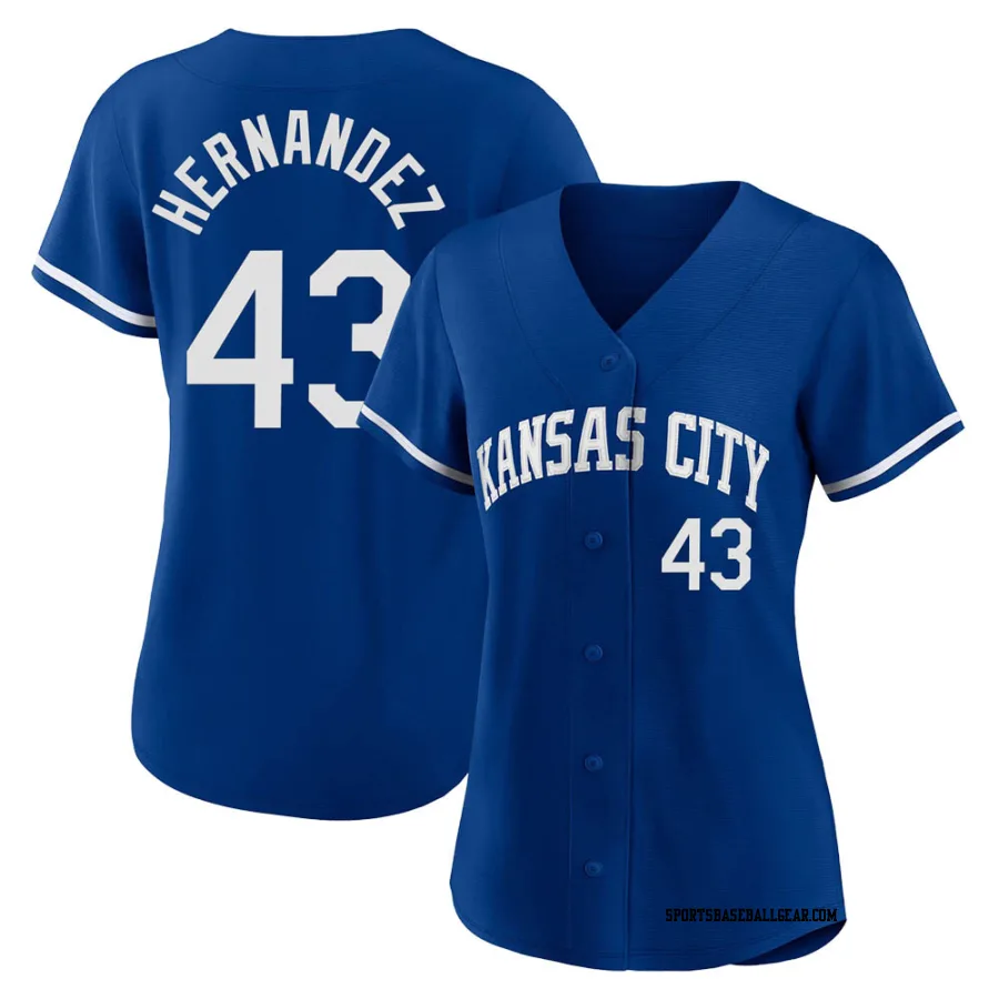 Carlos Hernandez Men's Kansas City Royals Royal Replica 2022 Alternate Jersey