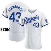 Carlos Hernandez Men's Kansas City Royals White Authentic 2022 Home Jersey