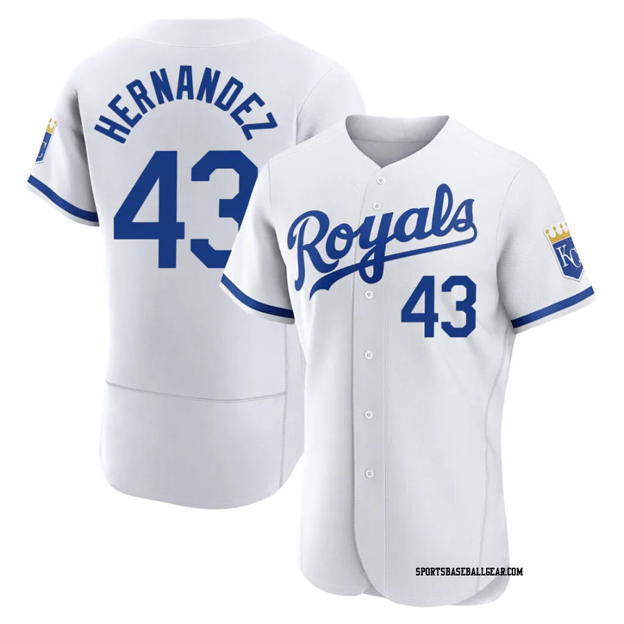 Carlos Hernandez Men's Kansas City Royals White Authentic 2022 Home Jersey