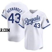 Carlos Hernandez Men's Kansas City Royals White Limited Home Jersey