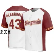 Carlos Hernandez Men's Venezuela Baseball White Replica 2023 World Baseball Classic Jersey