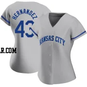 Carlos Hernandez Women's Kansas City Royals Gray Authentic 2022 Road Jersey