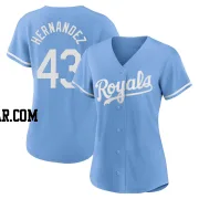 Carlos Hernandez Women's Kansas City Royals Light Blue Authentic 2022 Alternate Jersey