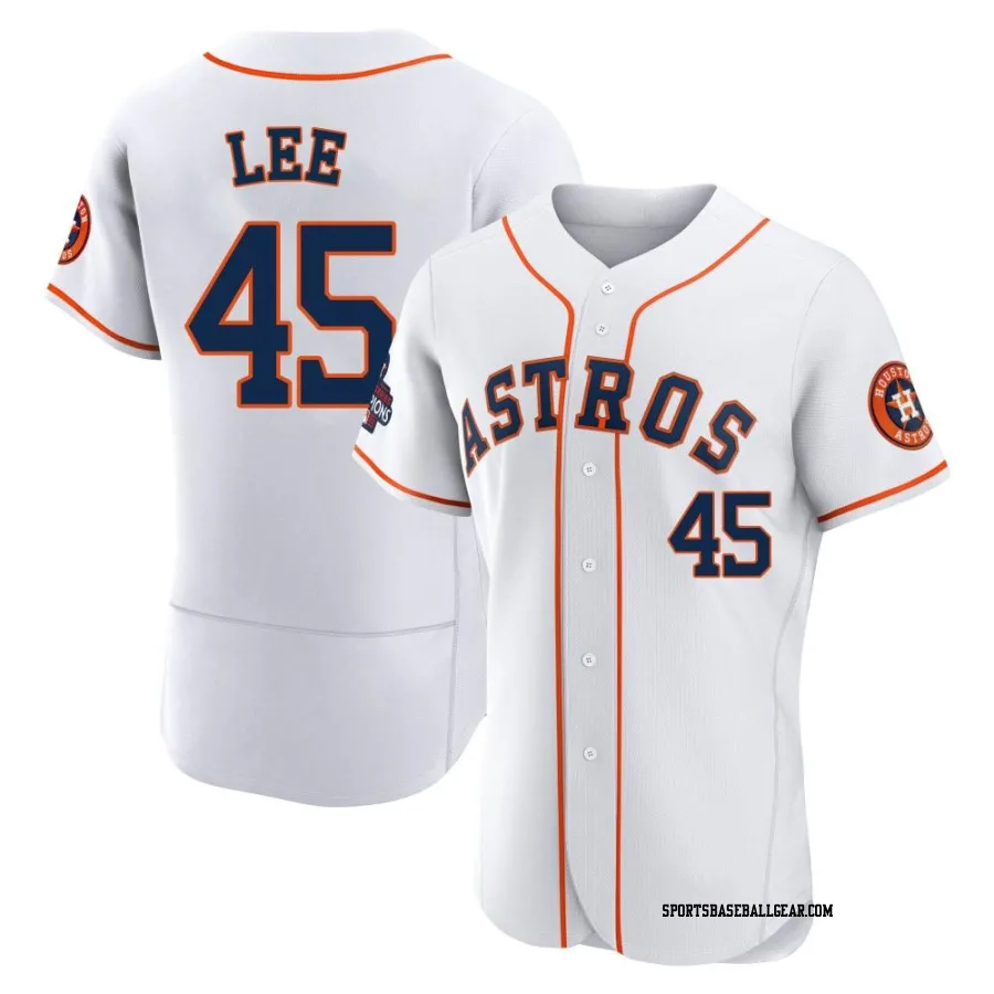 Carlos Lee Men's Houston Astros White Authentic 2022 World Series Champions Home Jersey