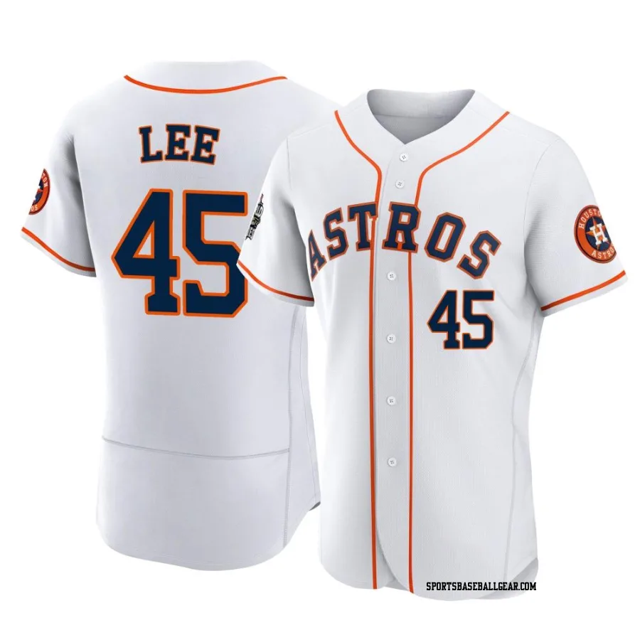 Carlos Lee Men's Houston Astros White Authentic 2022 World Series Home Jersey