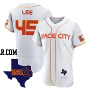 Carlos Lee Men's Houston Astros White Authentic 2023 Space City Ready 2 Reign Flex Base Jersey