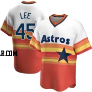 Carlos Lee Men's Houston Astros White Replica Home Cooperstown Collection Jersey