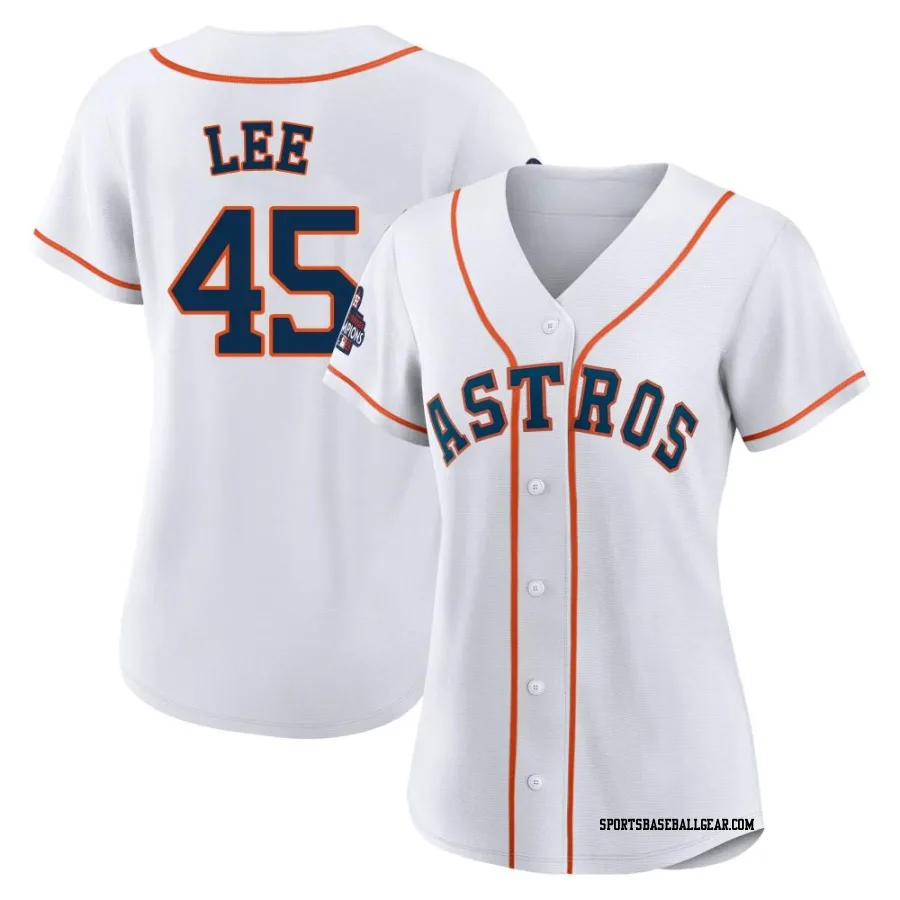 Carlos Lee Women's Houston Astros White Authentic 2022 World Series Champions Home Jersey