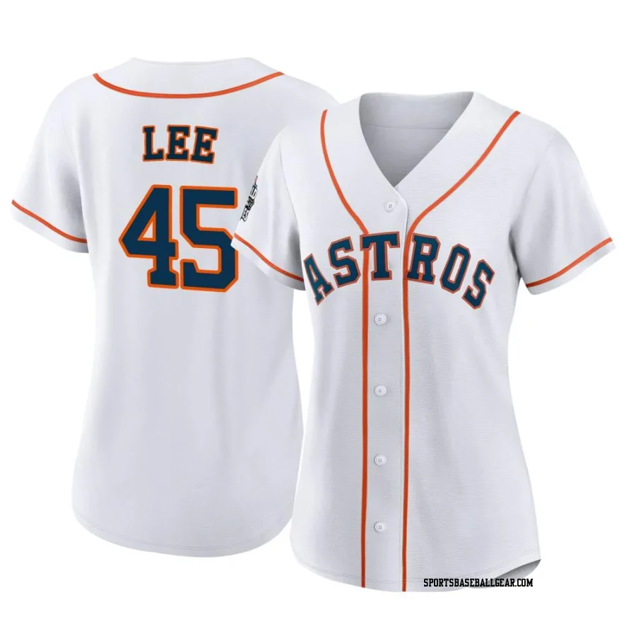 Carlos Lee Women's Houston Astros White Authentic 2022 World Series Home Jersey