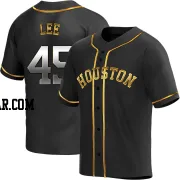 Carlos Lee Youth Houston Astros Black Golden Replica Alternate Jersey