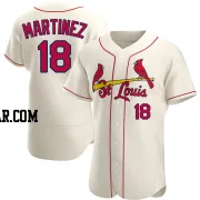 Carlos Martinez Men's St. Louis Cardinals Cream Authentic Alternate Jersey