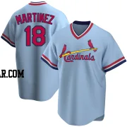 Carlos Martinez Men's St. Louis Cardinals Light Blue Replica Road Cooperstown Collection Jersey