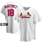 Carlos Martinez Men's St. Louis Cardinals White Replica Home Jersey