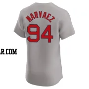 Carlos Narvaez Men's Boston Red Sox Gray Elite Road Jersey