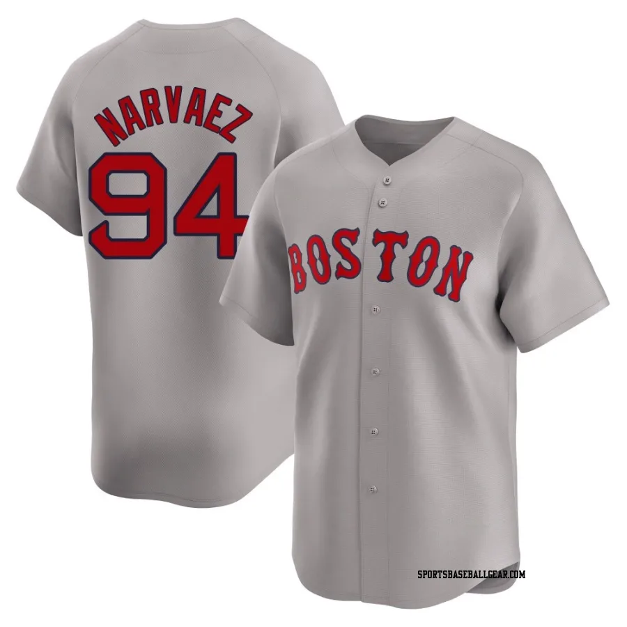 Carlos Narvaez Men's Boston Red Sox Gray Limited Away Jersey